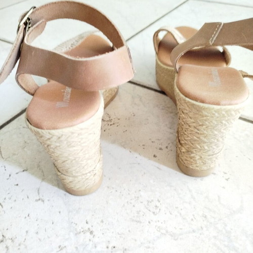 Espadrilles women's sandals size 41 beige like new
