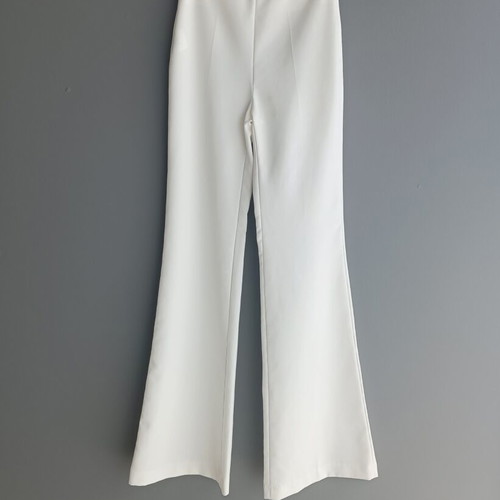 BSB Collection ivory high-waist flare pants size 38 / S