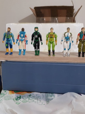 Φιγούρες Gi Joe και όχημα μεταχειρισμένα, πακέτο 9 φιγούρες και 1 όχημα