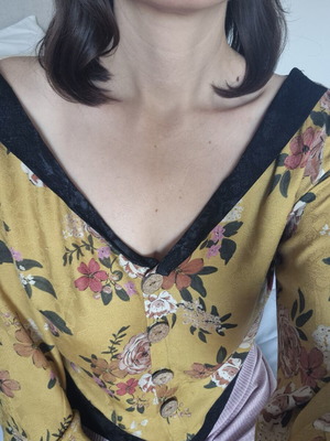 Nidodileda floral blouse shirt, multicolor yellow