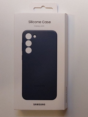 Samsung S23+ silicone case blue new