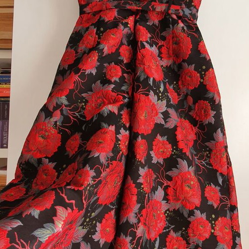 Asos embossed palazzo dress with floral pattern, new, size M
