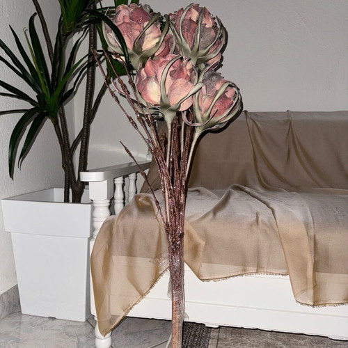 Protea decorative flower bouquet new, vintage shades