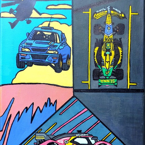 Motorsports Handmade Painting Subaru WRC McLaren F1 Senna Ferrari Le Mans