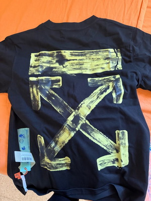 Off White Τοπ Νέο, Unisex, Oversize Στυλ, Μαύρο, Μέγεθος M