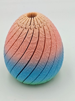 3D Printed Articulated Πασχαλινό Αυγό Fidget Καινούργιο Rainbow PLA