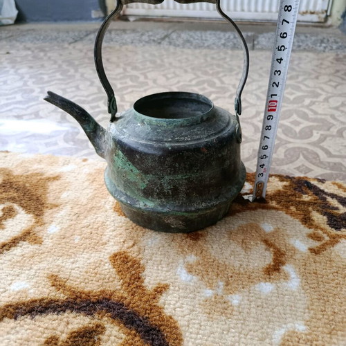 Copper kettle old, used
