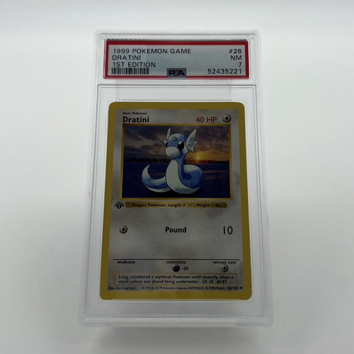Dratini 1st Edition PSA 7 Pokemon card