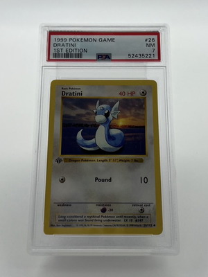 Dratini 1st Edition PSA 7 Pokemon card