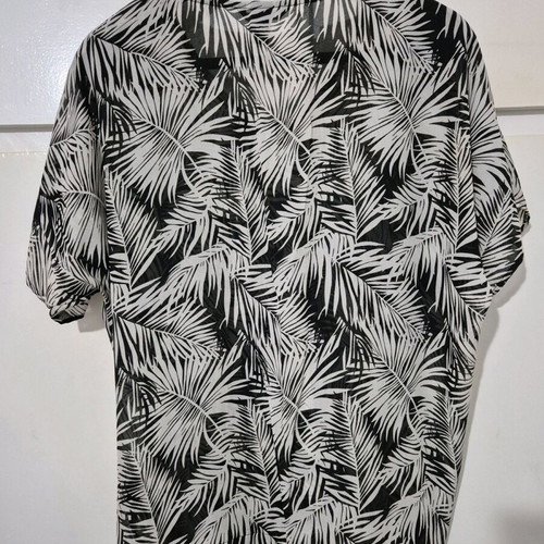 H&M blouse like new, black and white, size M-L