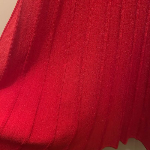 Lynne lurex skirt new with tag, red and orange