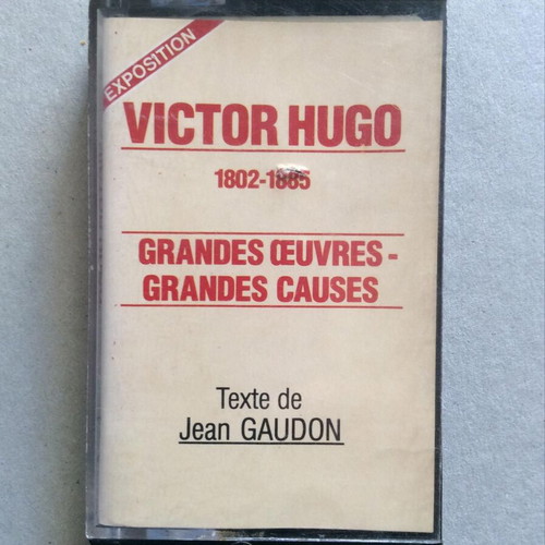 Victor Hugo Grandes Oeuvres Grandes Causes cassette tape used