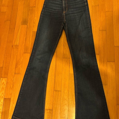 Zara flared jeans like new, dark blue, size 34