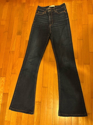 Zara flared jeans like new, dark blue, size 34