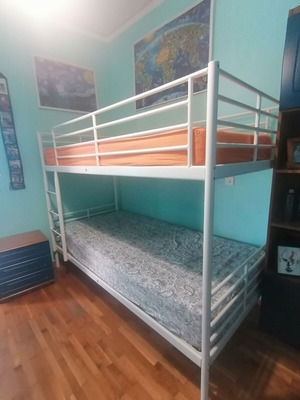 IKEA bunk bed like new with assembly manual and mattress