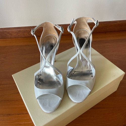 Thomas shoes χειροποίητα πέδιλα σαν καινούργια, τακούνι 8,5 εκ, μέγεθος 37