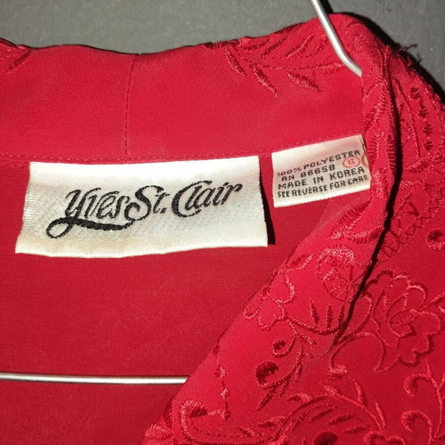 Vintage red blouse like new, size XS