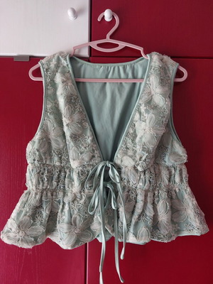 Lace top turquoise size M new