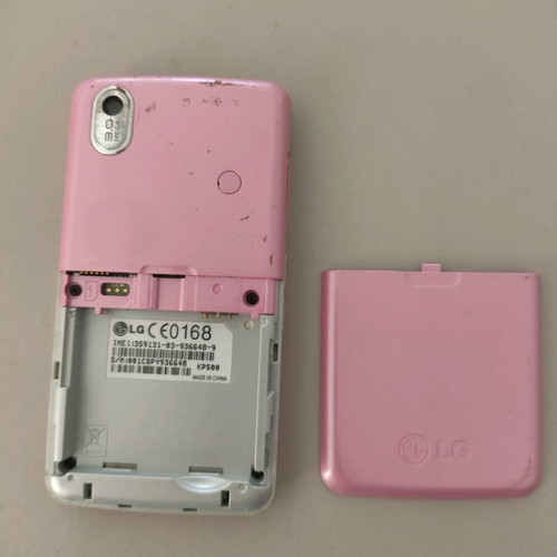 LG KP500 used for parts, pink without battery and cable
