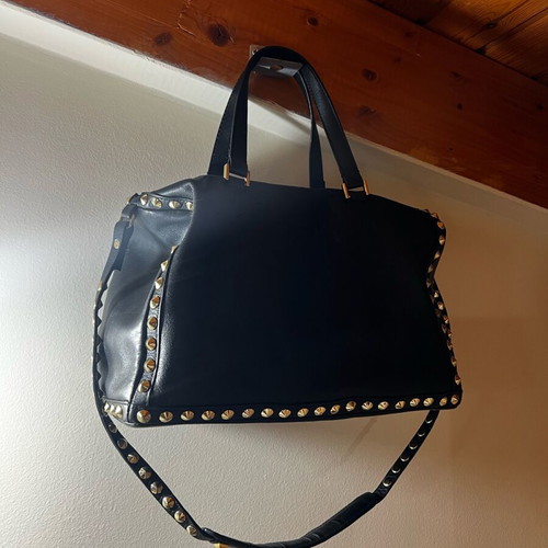 Zara leather handbag used, black