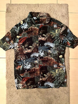 Men's shirt H&M Dark Tropical botanical size M new