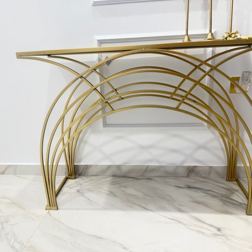 Inart Console Table new, TV furniture 100x30x75 cm