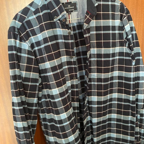 Bleu Harbour men's checkered shirt size M like new