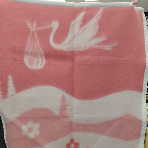 Saliaris wool baby blanket, Greek made