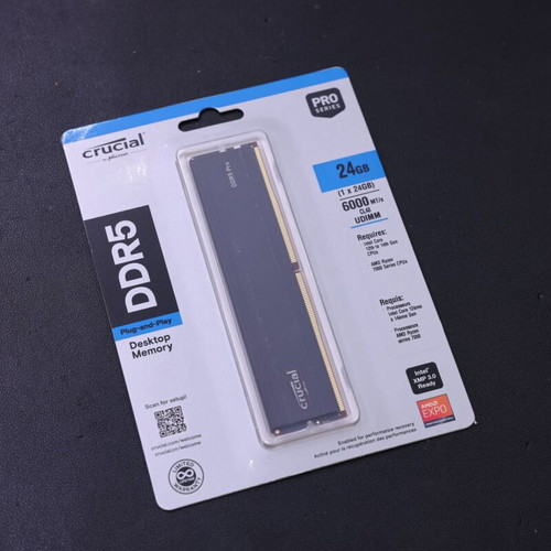 Crucial Pro DDR5 24GB 6000MT/s Desktop RAM sealed, lifetime warranty