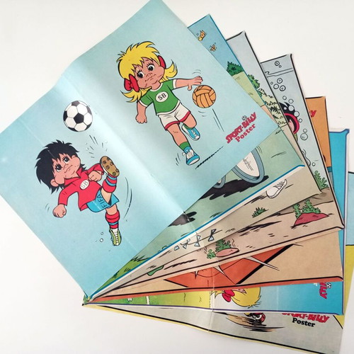 Sport Billy collectible posters used, set of 7 from the 80s