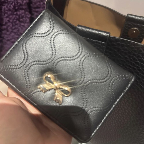 Black shoulder bag new with wallet