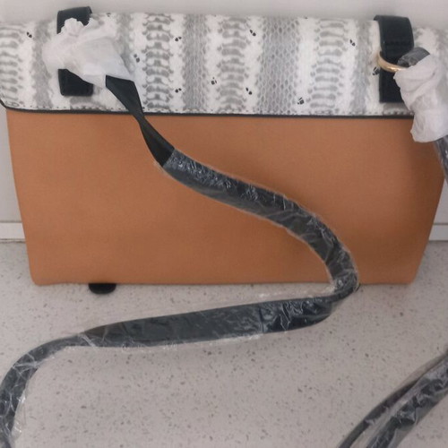 Achilleas crossbody bag new, black and beige