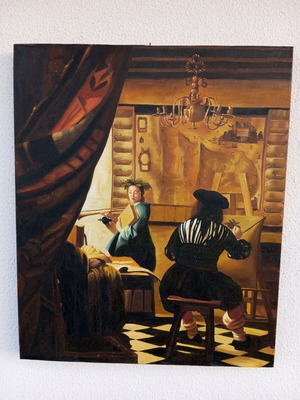 Canvas painting like new, very beautiful