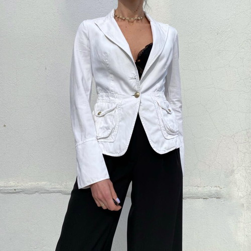 Pinko jacket like new vintage condition, size M/L, white