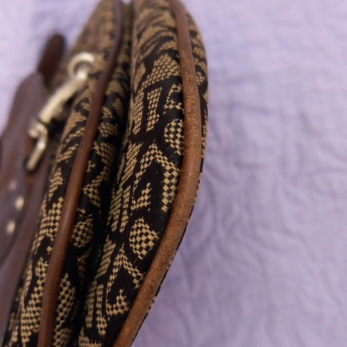 DKNY crossbody bag, beige and brown