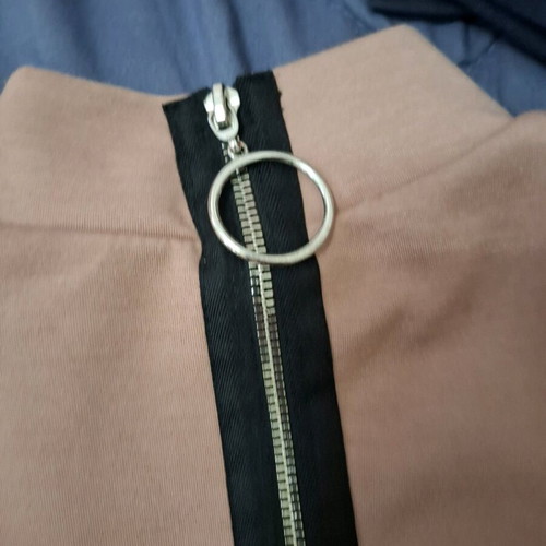 Stradivarius cardigan like new, oversized, rotten apple color, size S