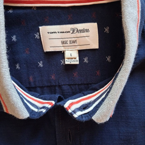 Tom Tailor men's summer shirt large blue like new