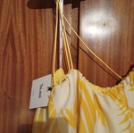 Toi&Moi dress, new, white and yellow, size S/M