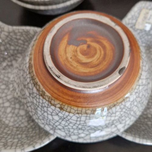 Japanese Satsuma bowl with crackle glaze new