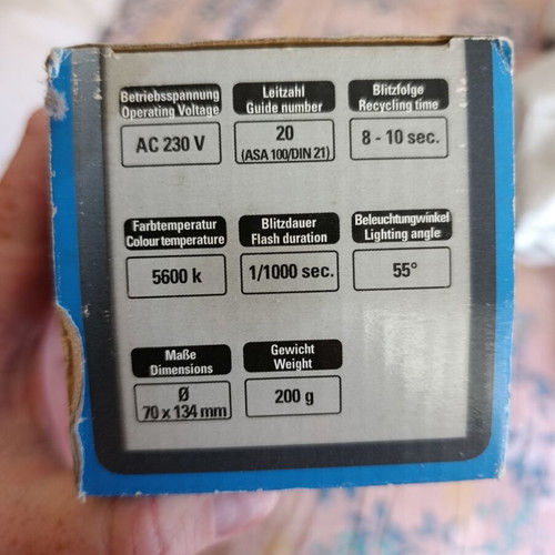 Hama Studio Flash SF20 36 Ws like new, E27 base