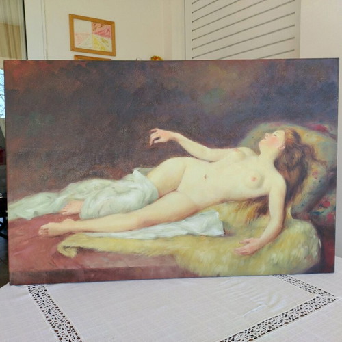 Oil painting nude on canvas like new 90x60 cm