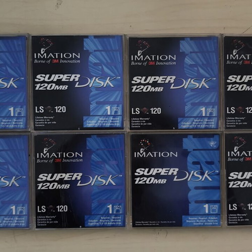 PC LS120 disks like new, set of 8, 120MB