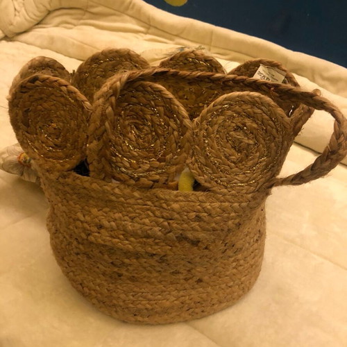 Straw shoulder bag like new
