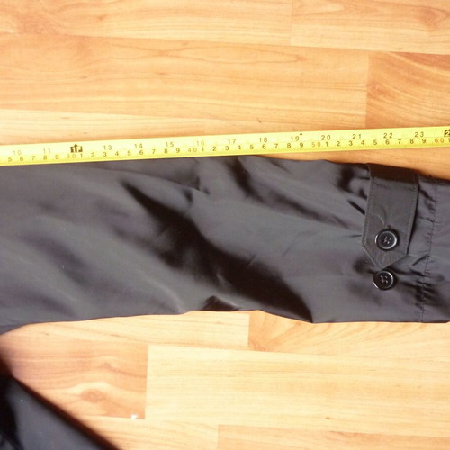 Madmext women's light black trench coat Large like new