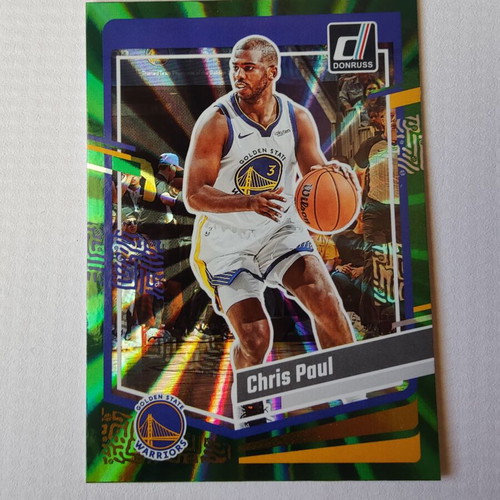 Chris Paul Holo Green Laser Card 2023-24 Panini-Donruss new