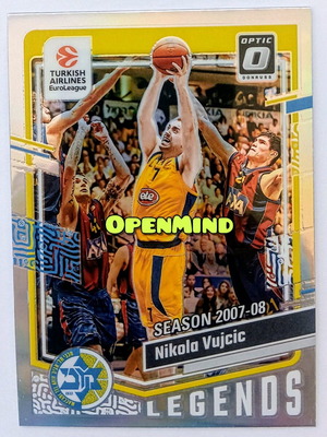 Κάρτα Nikola Vujcic Optic Holo Prizm #167 Maccabi Donruss Euroleague 2023-24 καινούργια