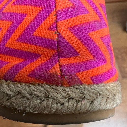 Women's fabric crisscross sandals like new, ASOS size 38