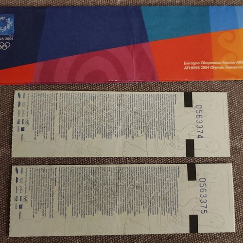Athens 2004 Olympic Games Athletics Tickets like new