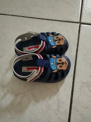 Paw Patrol kids sandals like new, size 19, blue