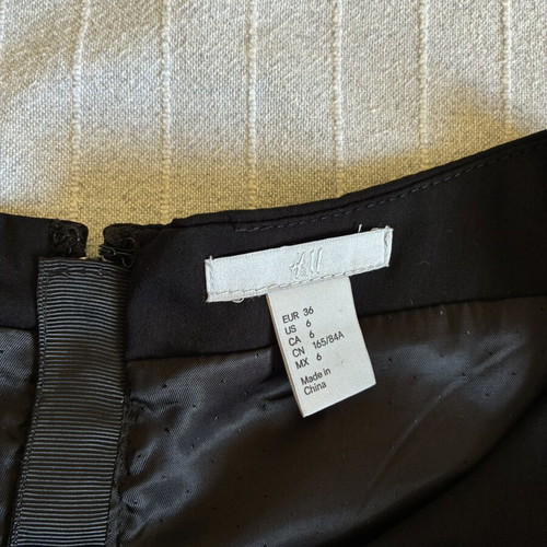 H&M Little Black Dress sleeveless fit and flare boat neck size S, like new